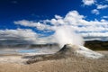 Small geyser in Hverasverdi, Iceland