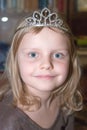 Small girl in diadem Royalty Free Stock Photo