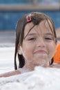 Small girl in jacuzzi Royalty Free Stock Photo