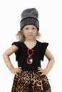 Small girl model. Royalty Free Stock Photo