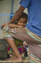 Small girl smiling at camera Royalty Free Stock Photo