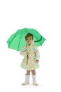 Small girl with umbrella