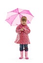 Small girl with umbrella