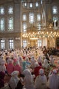 Girls with hijab in a big mosque