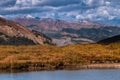 Small Glacier lake on top of Independence Pass Colorado Royalty Free Stock Photo