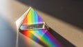 And creates a vivid rainbow effect demonstrating the dispersion of Royalty Free Stock Photo