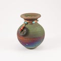 Small glazed ceramic urn