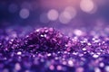 Small glittering purple and violet bokeh background,Ai generative