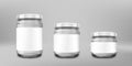 Small Glossy Glass Jar With White Lid Royalty Free Stock Photo