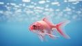 Minimalist Goldfish: A Photorealistic Oceanic Delight