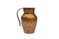 Bronze / copper jug / pot on white background