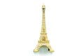 The small golden Eiffel tower Royalty Free Stock Photo