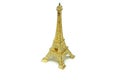 The small golden Eiffel tower Royalty Free Stock Photo