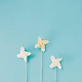 Small Golden Pinwheel toy fan Royalty Free Stock Photo