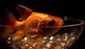 Small goldfish swimming in a freshwater pond generated by AI