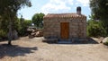 A small granite house in the Sardinian countryside. Royalty Free Stock Photo