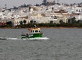 Boat On The Guadiana River By Ayamonte Spain