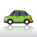 Small green car Royalty Free Stock Photo