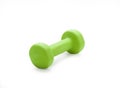 Small green dumbbell,