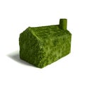 Small green grass house