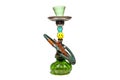 Small green hookah with a smile