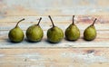 Small green Pears Royalty Free Stock Photo