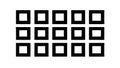 Small Grid View Icon, Dashboard Layout Element, UI UX, vector design Generative AI Royalty Free Stock Photo