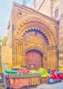 The grocery stall in Cairo`s market, Egypt Royalty Free Stock Photo