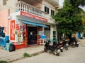 Small grocery store with hand-painted Coca-Cola sign, in Tulum, Quintana Roo, Mexico