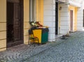 Small grocery store in a quiet street of the old town Batumi - the capital of Adjara in Georgia