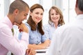 Small Group of Business People in Meeting Royalty Free Stock Photo