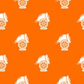 Small gun pattern vector orange