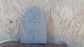 Handcrafted Wooden Primitive Barn Scene