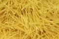 Small handful of raw pasta background