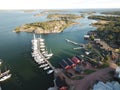 A small harbor in the arghipelago of Finland