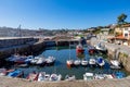 Small harbor with fished ships