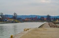 Small harbor of Tolkmicko in northern Poland Royalty Free Stock Photo