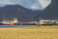 Small harbour in Flateyri, town in west fjords, Iceland