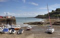 The small harbour at Rozel Bay, Jersey Royalty Free Stock Photo