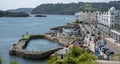 Small harbour on the waterfront in Plymouth, Devon, UK Royalty Free Stock Photo