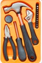 Small hardware tool box. Royalty Free Stock Photo