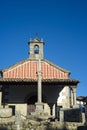 Small hermitage or church in the Candelario square, a small town in the Sierra de Bejar