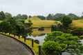 Small hill near a lake in Suizenji garden Royalty Free Stock Photo
