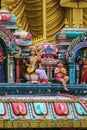 Small Hindu statues in Batu Cave