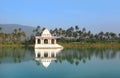 Small Hindu temple in Koneru lake