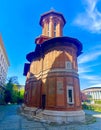 An old church in the city center of Bucharest in Romania Royalty Free Stock Photo