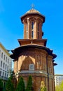 An old church in the city center of Bucharest in Romania Royalty Free Stock Photo