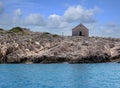A small historic church on the peninsula of Punta Planka near Razanj Royalty Free Stock Photo