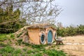 Small hobbit houses along the coastline of Rizhao, China Royalty Free Stock Photo