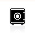 Small home safe box vector icon Royalty Free Stock Photo